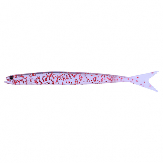 Nikko Ikanago Minnow 11,7cm (5pcs) - Clear Red Flake in de groep Kunstaas / Softbaits / Baars Softbaits & Snoekbaars Softbaits bij Sportfiskeprylar.se (NIKKO234)