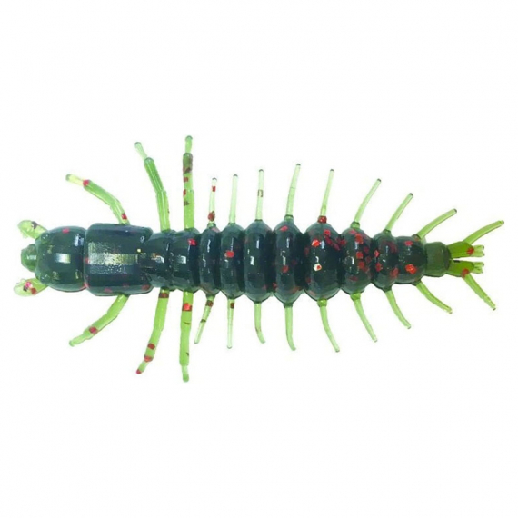 Nikko Zaza Hellgrammite 7,6cm (4pcs) - Watermelon Red Flake in de groep Kunstaas / Softbaits / Craws & Creaturebaits / Creaturebaits bij Sportfiskeprylar.se (NIKKO542)
