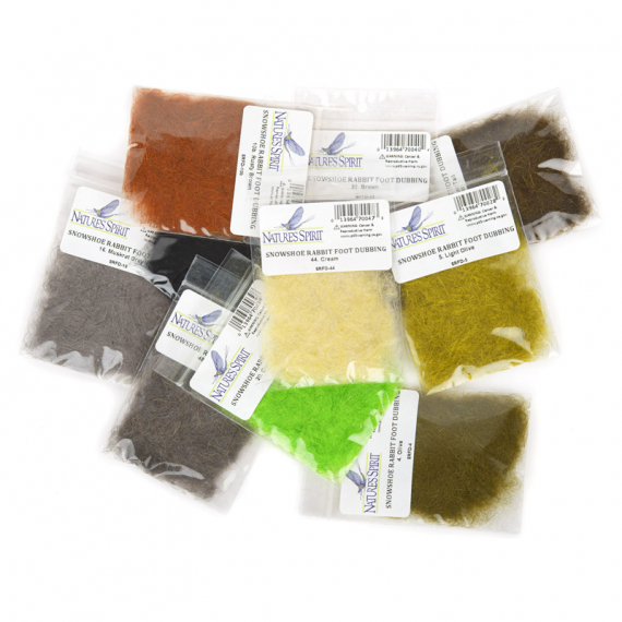 Snowshoe Rabbit Foot Dubbing in de groep Haken & Terminal Tackle / Vliegvis bindmateriaal / Vliegbindmateriaal / Dubbing bij Sportfiskeprylar.se (NS-SRFD-10br)