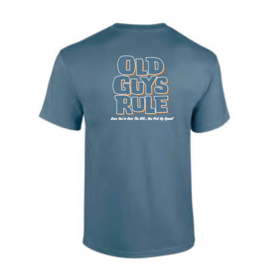 Old Guys Rule - Over The Hill Indigo Blue in de groep Kleding & Schoenen / Kleding / T-shirts bij Sportfiskeprylar.se (OG313-IBr)