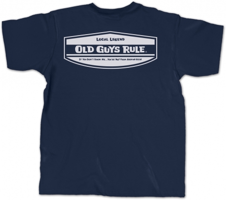 Old Guys Rule Local Legend Navy in de groep Kleding & Schoenen / Kleding / T-shirts bij Sportfiskeprylar.se (OG438r)