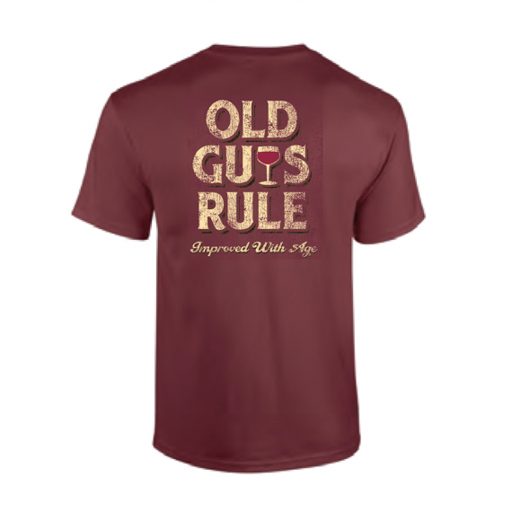 Old Guys Rule - Improved With Age Wine in de groep Kleding & Schoenen / Kleding / T-shirts bij Sportfiskeprylar.se (OG760-WIr)