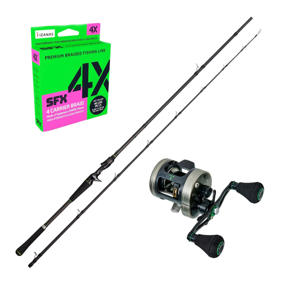 Gunki Overtake Fight Rod Ed-C 230XXH Combo in de groep Combo\'s / Werpcombinaties / Baitcaster Set Snoek bij Sportfiskeprylar.se (OVERTAKEFIGHTRODCOMBO)