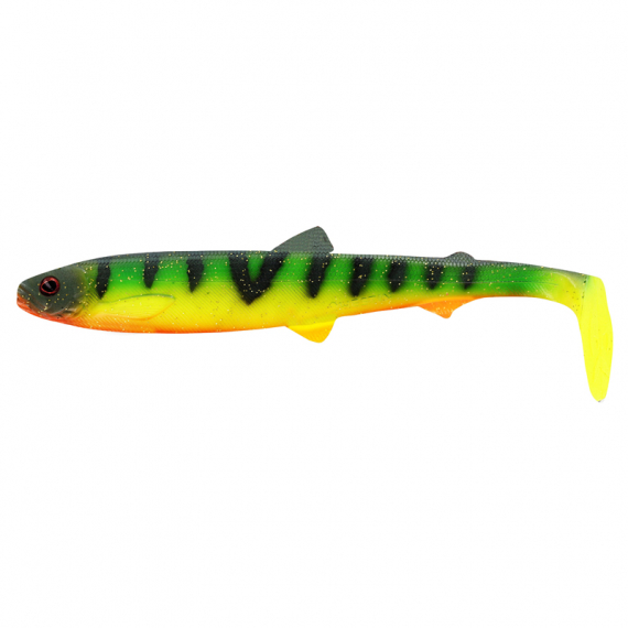 Westin BullTeez Shadtail 24cm 107g - Tiger Perch Box in de groep Kunstaas / Softbaits / Snoek Softbaits bij Sportfiskeprylar.se (P138-644-155)