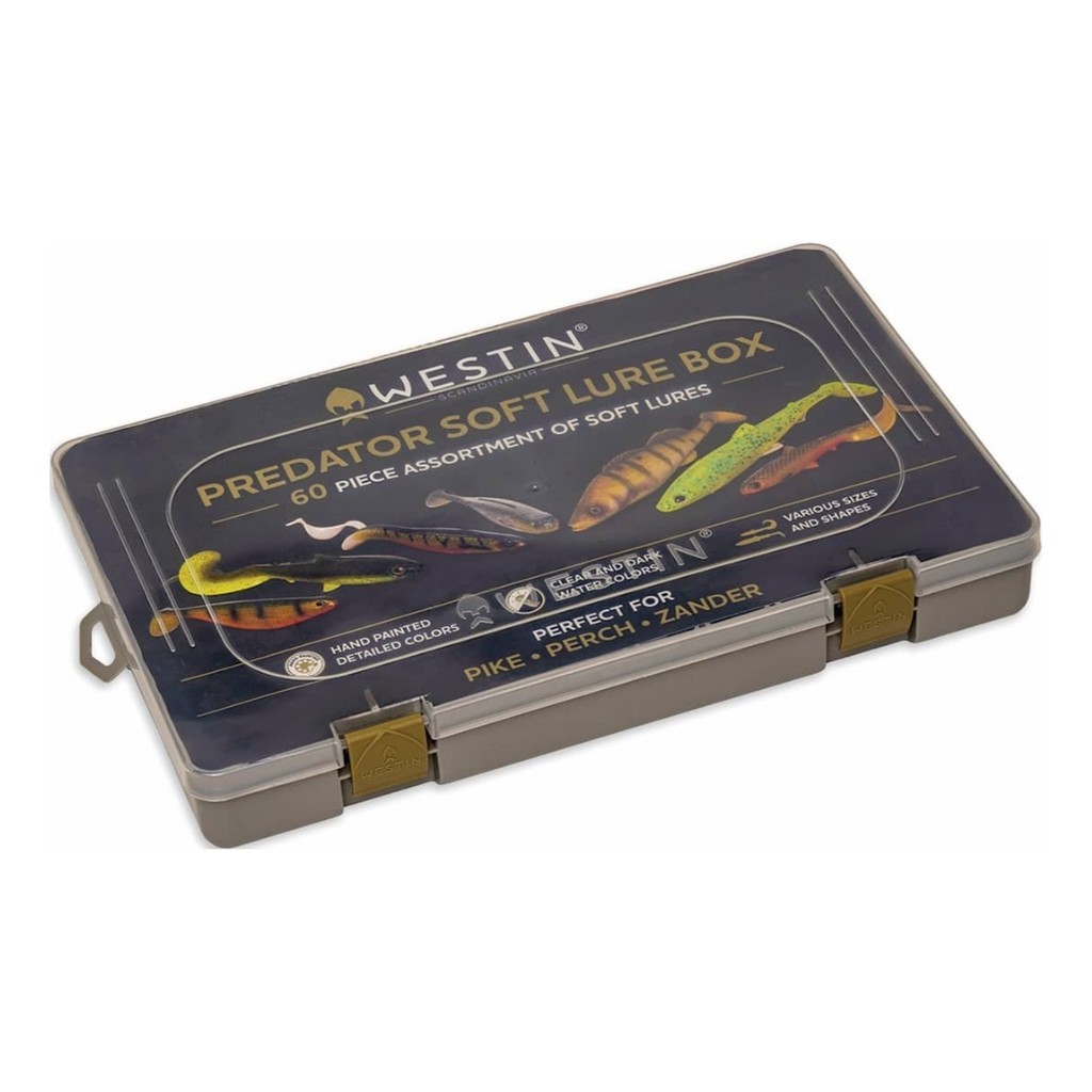 Westin Predator Soft Lure Box - 60pcs in de groep Andere / Geschenken En Geschenkgidsen / Adventskalender bij Sportfiskeprylar.se (P336-073-060)