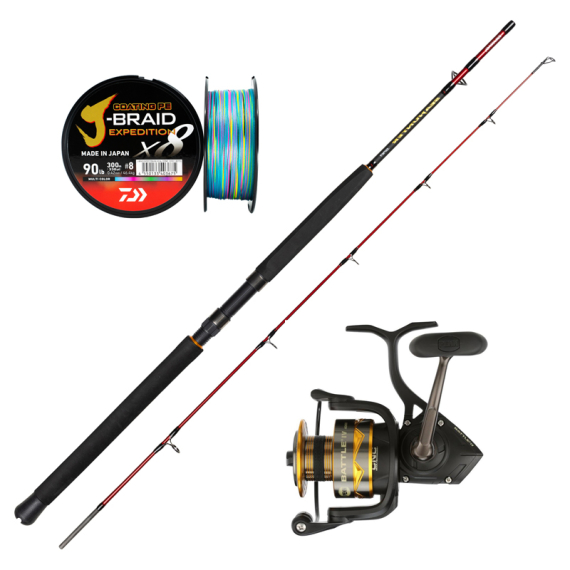 Daiwa Seahunter Battle Set in de groep Combo\'s / Deep Sea Fishing Kits bij Sportfiskeprylar.se (PENNBATTLEWARFARESET)