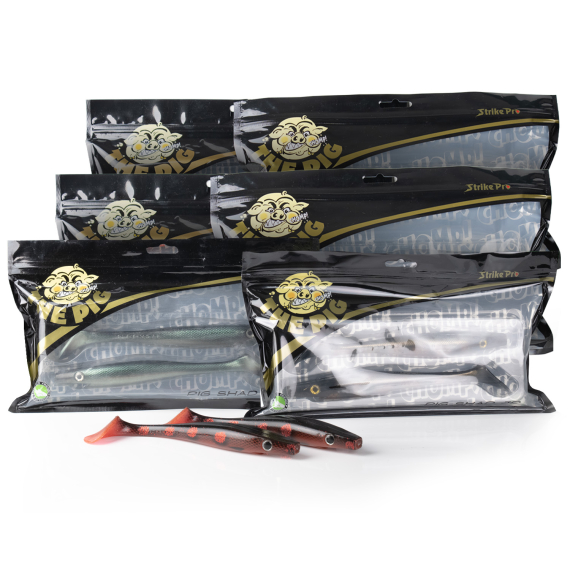 Pig Shad Junior Mega Bundle in de groep Kunstaas / Kunstaaskits / Lure Kits Snoek bij Sportfiskeprylar.se (PIGSHADJR6X2)