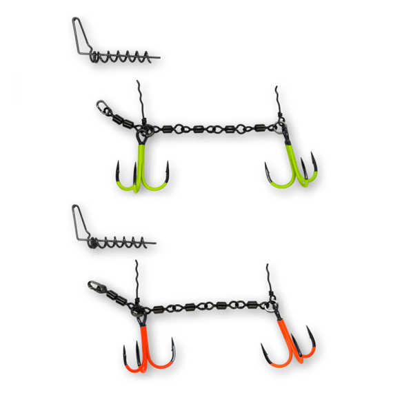 Pikecraft 4-Swivel Stinger Kit XL 2/0 UV in de groep Haken & Terminal Tackle / Stingers & Stinger-accessoires / Stingers bij Sportfiskeprylar.se (PIKECRAFT1073r)