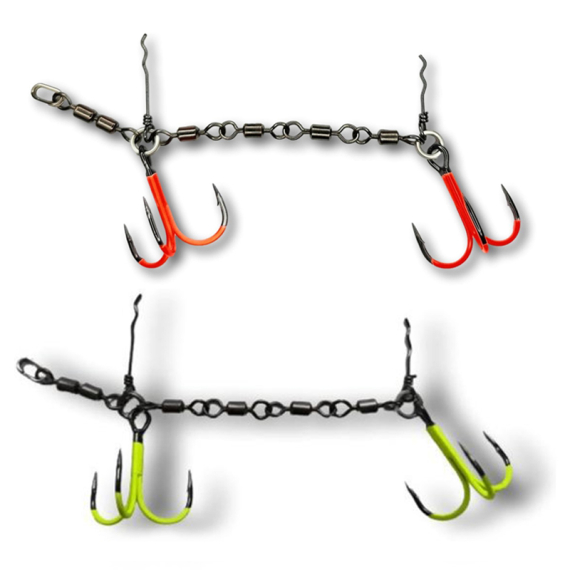 Pikecraft 4-Swivel Stinger Kit XL 3/0 UV in de groep Haken & Terminal Tackle / Stingers & Stinger-accessoires / Stingers bij Sportfiskeprylar.se (PIKECRAFT1089r)