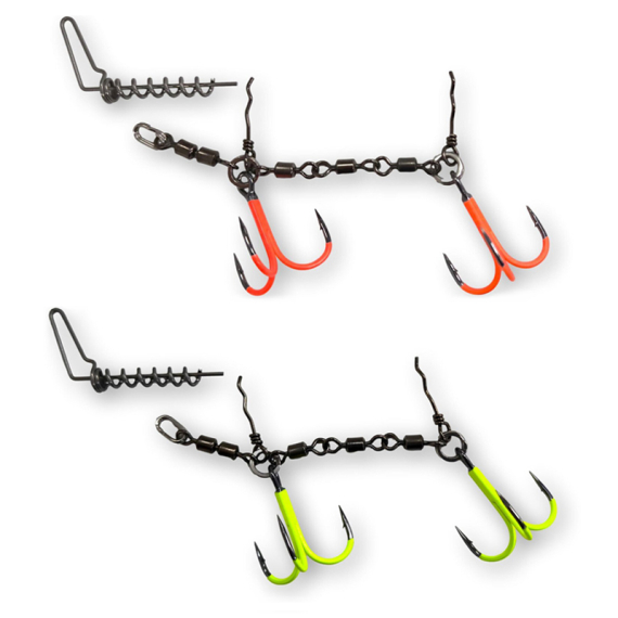 Pikecraft Swivel Stinger Kit L 1/0 UV in de groep Haken & Terminal Tackle / Stingers & Stinger-accessoires / Stingers bij Sportfiskeprylar.se (PIKECRAFT1168r)