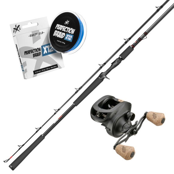 PikeFight V2 Combo Heavy in de groep Combo\'s / Werpcombinaties / Baitcaster Set Snoek bij Sportfiskeprylar.se (PIKEFIGHTV2COMBO2)