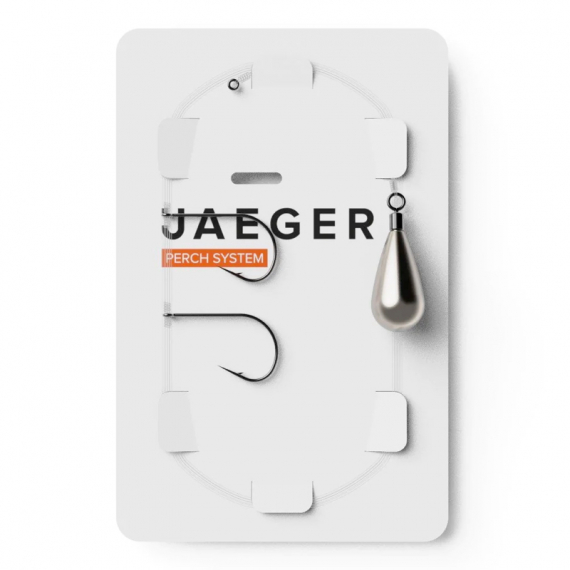 Jaeger Drop-Shot Rig (2 Hooks) in de groep Haken & Terminal Tackle / Kant-en-klare rigs / Kant-en-klare baarsrigs bij Sportfiskeprylar.se (PRC-DRO-1)