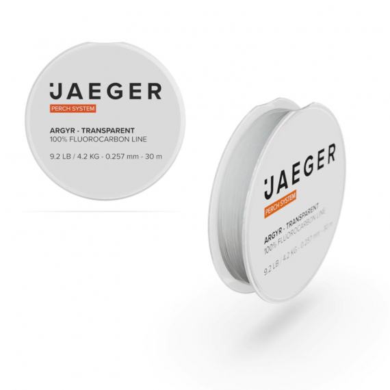 Jaeger Fluorocarbon Argyr 30m 4.2kg - 0.257mm in de groep Haken & Terminal Tackle / Voor zeevissen en materiaal voor onderlijnen / Onderlijnmateriaal / Onderlijnmateriaal Fluorocarbon bij Sportfiskeprylar.se (PRC-LFC-01-1)