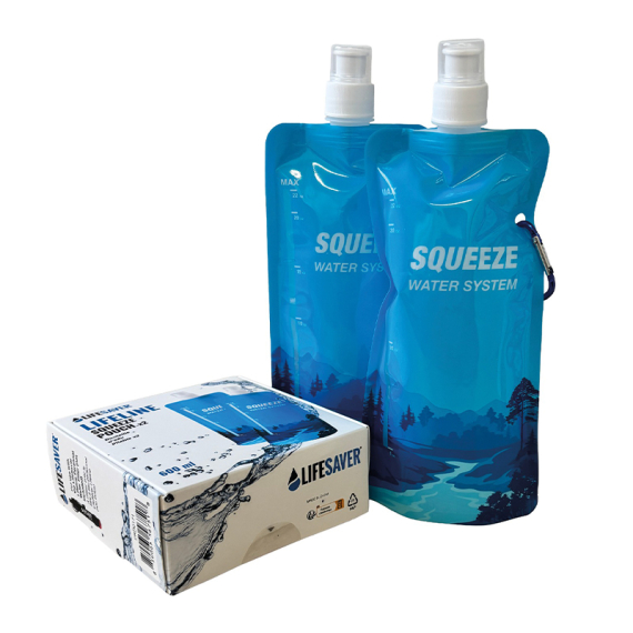 LifeSaver Lifeline Squeeze Pouch 2 pack in de groep Outdoor / Andere buitenapparatuur / Water Filters & Purifiers bij Sportfiskeprylar.se (PRD0171)