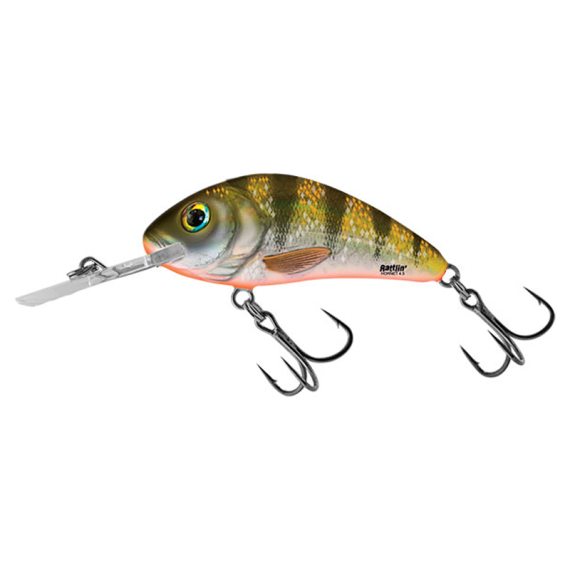 Salmo Rattlin\' Hornet 4,5cm, 6g Floating - Yellow Holographic Perch in de groep Kunstaas / Crankbaits / Diepduikende Crankbaits /plug bij Sportfiskeprylar.se (QRH007)