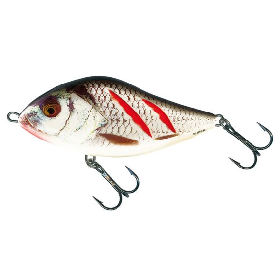 Salmo Slider 12cm, 70g Sinking - Wounded Real Grey Shiner in de groep Kunstaas / Jerkbaits bij Sportfiskeprylar.se (QSD040)