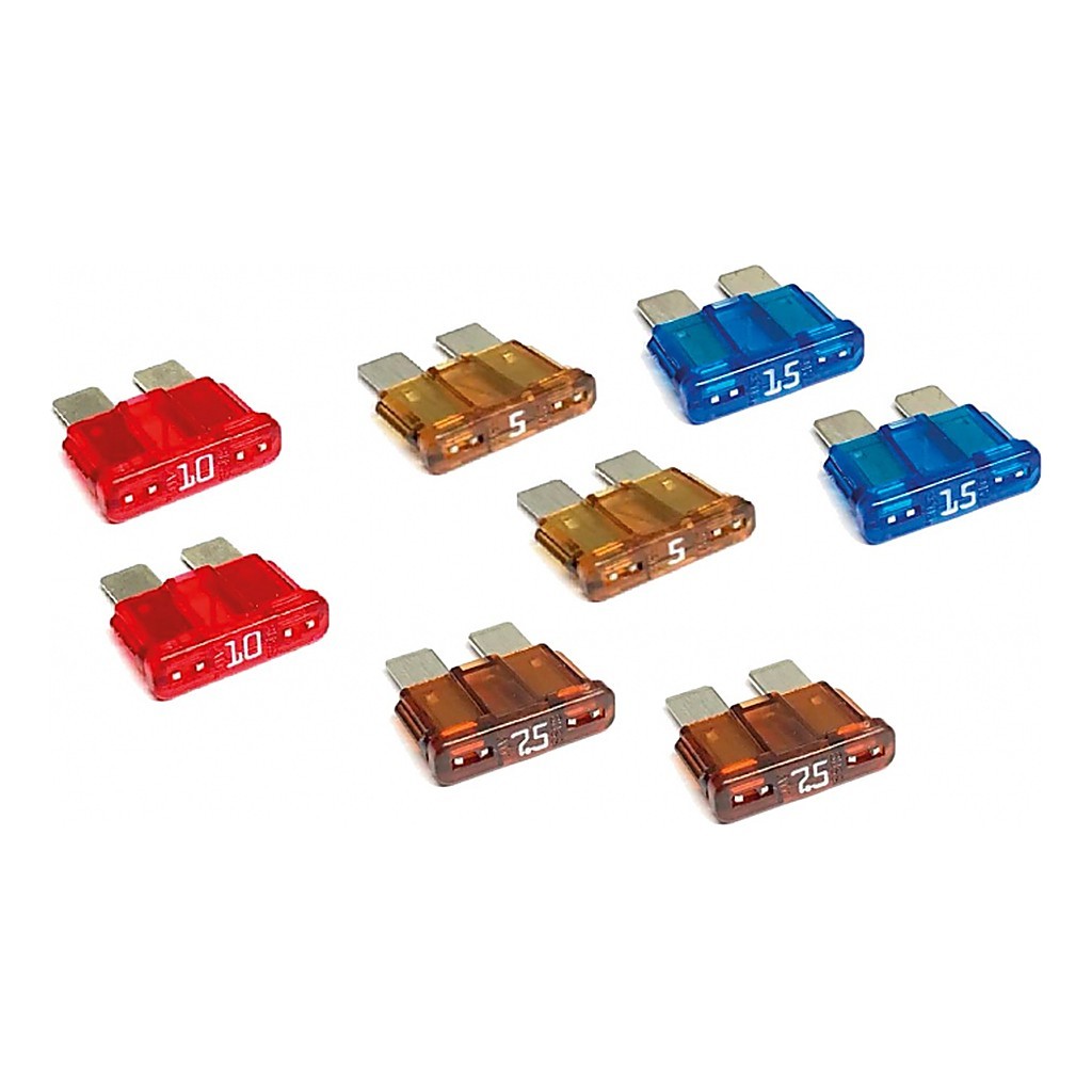 ATC Fuses 5A/7,5A/10A/15A in de groep Marine Elektronica & Boot / Elektrische installatie bij Sportfiskeprylar.se (R-FUSEPACK)