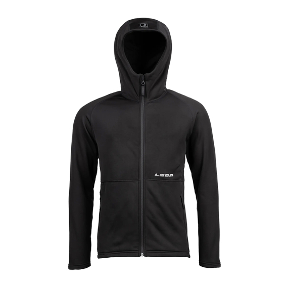 Loop Rosto 2.0 Full Zip Hoodie Soft Black in de groep Kleding & Schoenen / Kleding / Truien / Hoodies bij Sportfiskeprylar.se (R2FZHB-2XLr)