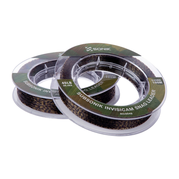 Sonik Subsonik Invisicam Snag Leader in de groep Haken & Terminal Tackle / Voor zeevissen en materiaal voor onderlijnen / Onderlijnmateriaal / Onderlijnmateriaal Monofilament bij Sportfiskeprylar.se (RC0049r)