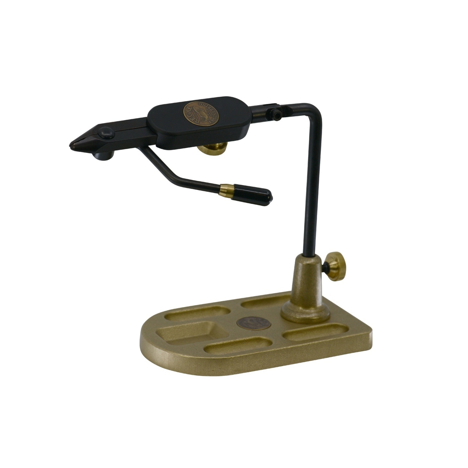 Regal Medallion Series Vise - Monster Jaws/Bronze Pocket Base in de groep Haken & Terminal Tackle / Vliegvis bindmateriaal / Vliegbindende ondeugden bij Sportfiskeprylar.se (REG-RPBMX-80P)