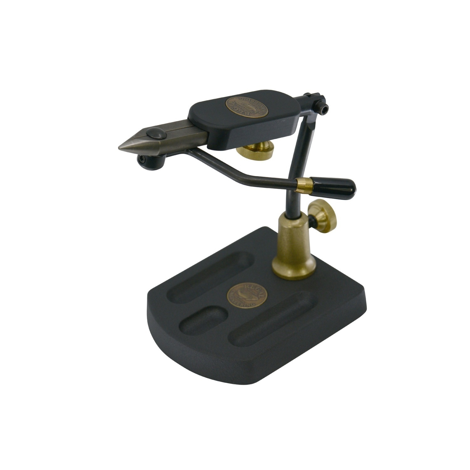 Regal Travel Vise - Stainless Steel Jaws/Aluminum Pocket Base in de groep Haken & Terminal Tackle / Vliegvis bindmateriaal / Vliegbindende ondeugden bij Sportfiskeprylar.se (REG-TRA-5S)