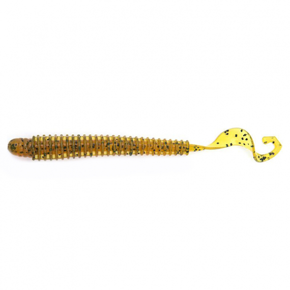 Reins G-Tail Saturn 8,9cm (9pcs) - Motoroil Pepper in de groep Kunstaas / Softbaits / Craws & Creaturebaits / Wormen bij Sportfiskeprylar.se (REI-35GTS-429)