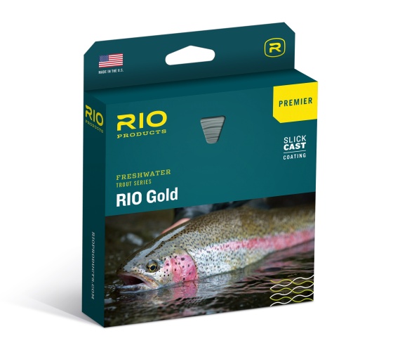 RIO Premier Gold Fly Line Float Moss/Gold in de groep Vismethoden / Vliegvissen / Vliesvislijnen / Enkele handlijnen bij Sportfiskeprylar.se (RP19230r)