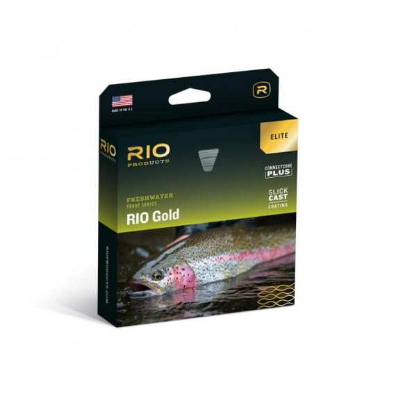 RIO Elite Gold Moss/Gold/Gray in de groep Lijnen / Vliesvislijnen / Enkele handlijnen bij Sportfiskeprylar.se (RP19268r)