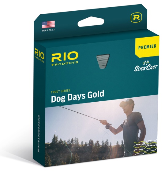 Rio Premier Dog Days Gold Fly Line in de groep Vismethoden / Vliegvissen / Vliesvislijnen / Enkele handlijnen bij Sportfiskeprylar.se (RP19689r)
