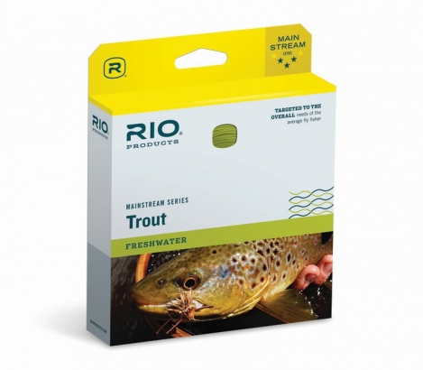 RIO Mainstream Sinktip Brown/Lemon Green in de groep Lijnen / Vliesvislijnen / Enkele handlijnen bij Sportfiskeprylar.se (RP20831r)