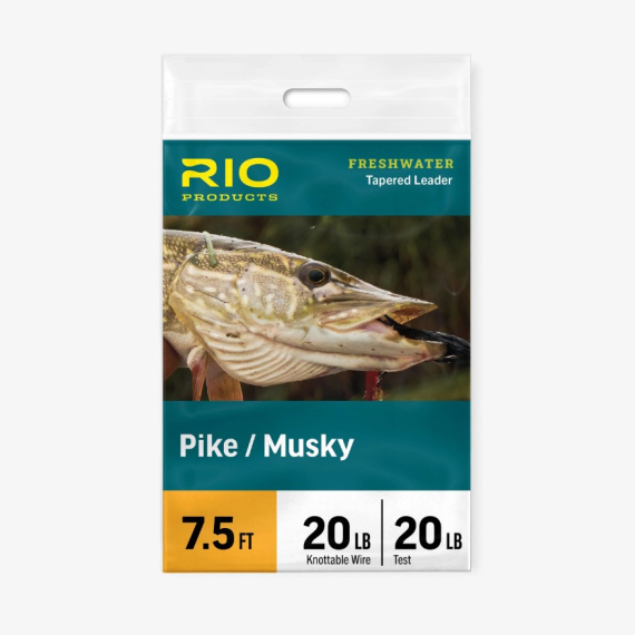 Rio Pike/Musky Leader 7,5ft in de groep Vismethoden / Vliegvissen / Vliegleiders & onderlijn materiaak / Kant-en-klare vliegvisonderlijnen / Tapered onderlijnen bij Sportfiskeprylar.se (RP24666r)