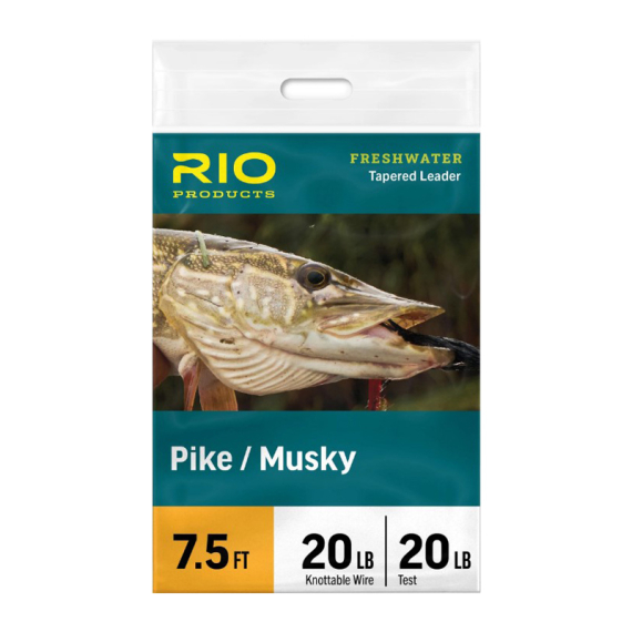 Rio Pike/Musky Leader 7,5ft in de groep Vismethoden / Vliegvissen / Vliegleiders & onderlijn materiaak / Kant-en-klare vliegvisonderlijnen / Tapered onderlijnen bij Sportfiskeprylar.se (RP24666r)