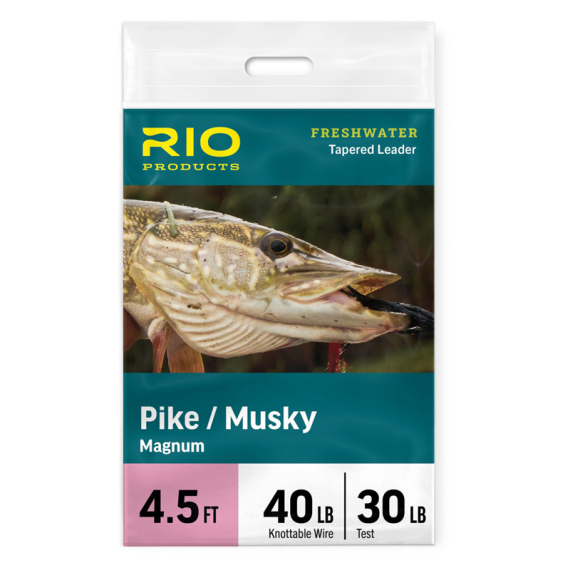 Rio Pike/Musky Stealth Leader 6ft in de groep Vismethoden / Vliegvissen / Vliegleiders & onderlijn materiaak / Kant-en-klare vliegvisonderlijnen / Tapered onderlijnen bij Sportfiskeprylar.se (RP24668r)