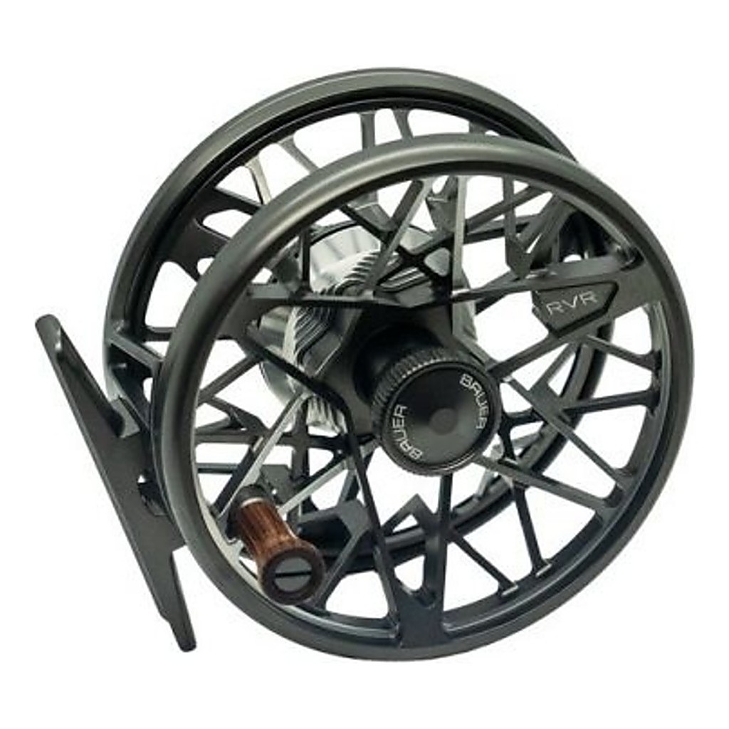 Bauer RVR Charcoal/Silver/Anodize Fly Reel - # 4/5 - Reels - Vliegvisreels & extra spoelen - Vliesvisreels