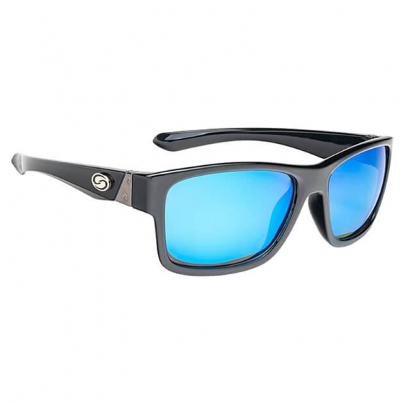 Strike King SK Pro Sunglasses Black Frame, Wht Blue Mirror Gray Base Lens in de groep Kleding & Schoenen / Brillen / Gepolariseerde zonnebrillen bij Sportfiskeprylar.se (SG-P301)
