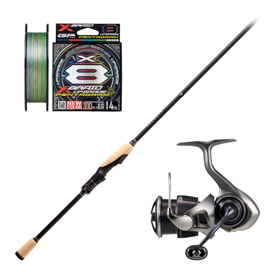 Megabass Levante - F3.1/2-70LVS 2P Shakyhead & Caldia Combo in de groep Combo\'s / Spinvis combo\'s / Baars Spinhengel Set bij Sportfiskeprylar.se (SHAKYHEADCOMBO)
