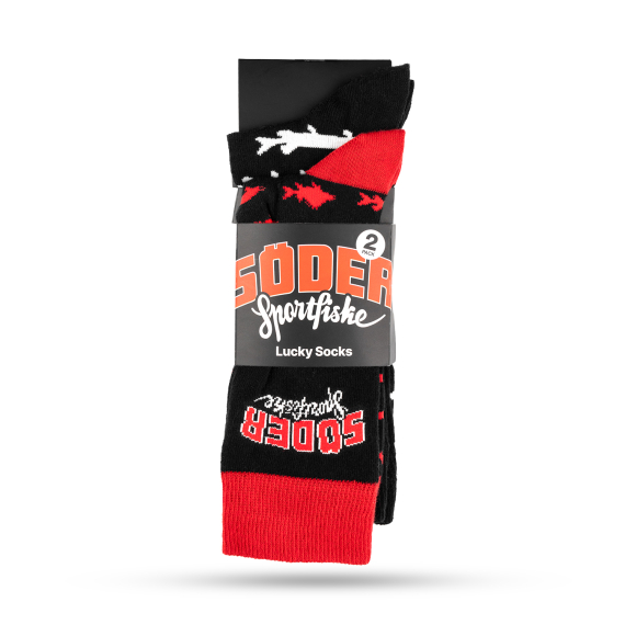 Söder Lucky Socks 41-46 2-pack in de groep Kleding & Schoenen / Kleding / Onderkleding & Ondergoed / Sokken bij Sportfiskeprylar.se (SLS24146)