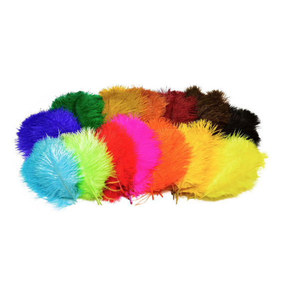 Frödin SNS Ostrich Hackles in de groep Haken & Terminal Tackle / Vliegvis bindmateriaal / Vliegbindmateriaal / Veren & Capes / Andere veren bij Sportfiskeprylar.se (SNSOH-01r)