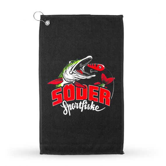 Fiskehandduk Black - Söder Sportfiske in de groep Gereedschappen en accessoires / Vishanddoeken bij Sportfiskeprylar.se (SODERTOWEL)