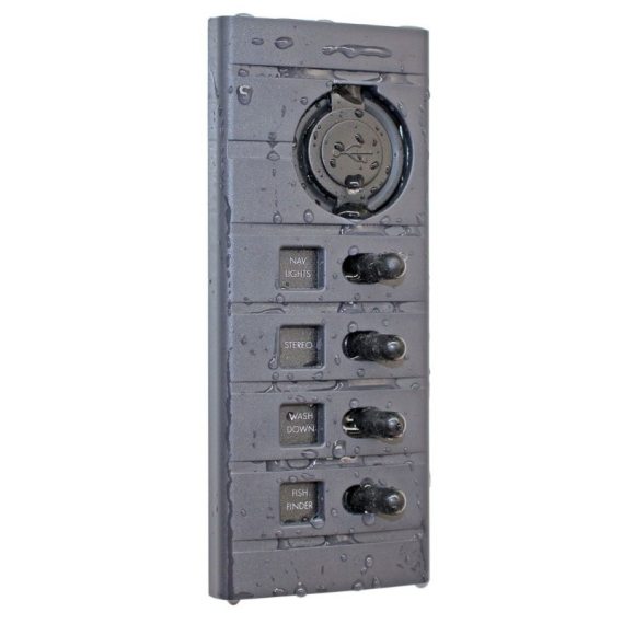 Connex Switch Panel (4) 2xUSB in de groep Marine Elektronica & Boot / Elektrische installatie bij Sportfiskeprylar.se (SP4PM-USB)