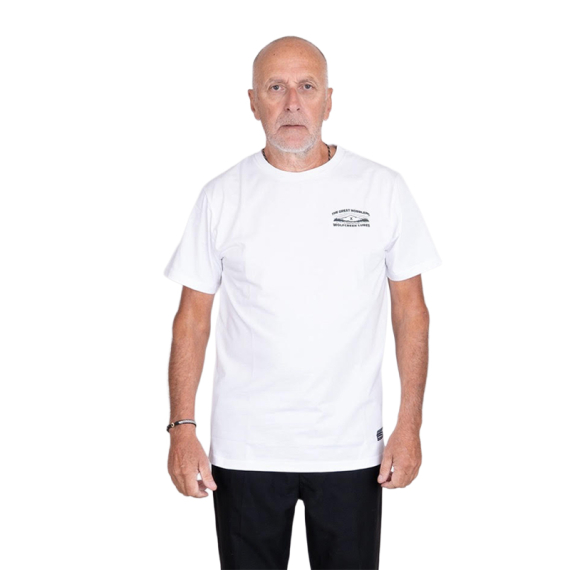 SQRTN X Wolfcreek Lures Tee, White in de groep bij Sportfiskeprylar.se (SQWC-001-Sr)