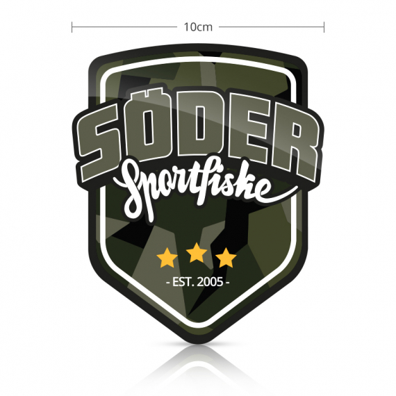 Söder Sticker Shield - Camo in de groep Andere / Stickers en stickers bij Sportfiskeprylar.se (SSS-CAMO)