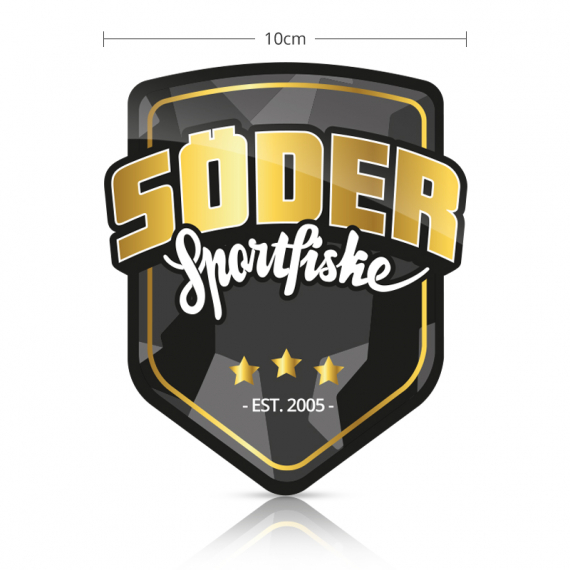 Söder Sticker Shield - Gold in de groep Andere / Stickers en stickers bij Sportfiskeprylar.se (SSS-GOLD)