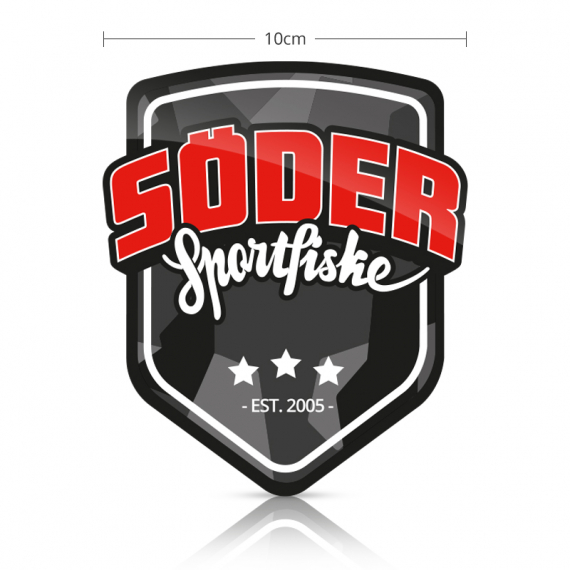 Söder Sticker Shield - Standard in de groep Andere / Stickers en stickers bij Sportfiskeprylar.se (SSS-STANDARD)