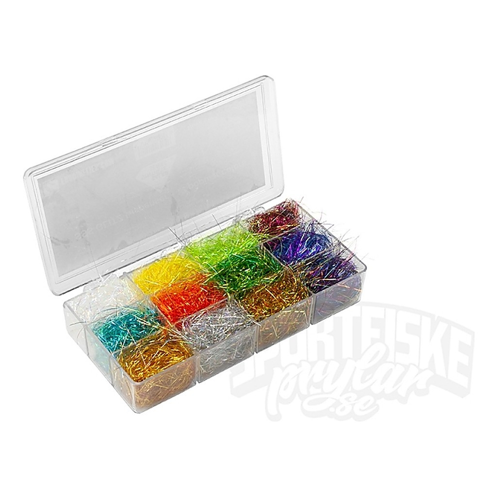 Frödin Dubbingbox Glitz in de groep Haken & Terminal Tackle / Vliegvis bindmateriaal / Vliegbindmateriaal / Dubbing bij Sportfiskeprylar.se (SSSGLD-DISP)