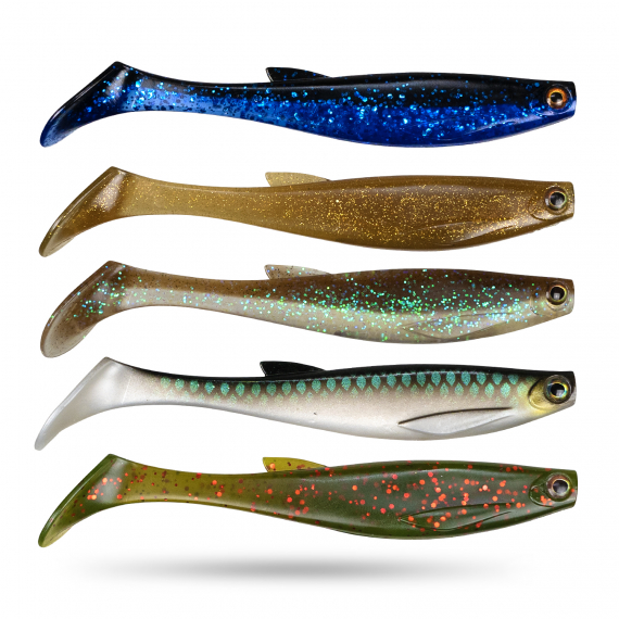 Scout Shad 9cm (5pcs) - Mixed-pack 9 in de groep Kunstaas / Softbaits / Baars Softbaits & Snoekbaars Softbaits bij Sportfiskeprylar.se (STSS9-MIX09)