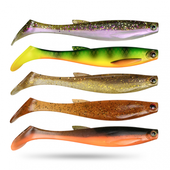 Scout Shad 9cm (5pcs) - Mixed-pack 10 in de groep Kunstaas / Softbaits / Baars Softbaits & Snoekbaars Softbaits bij Sportfiskeprylar.se (STSS9-MIX10)