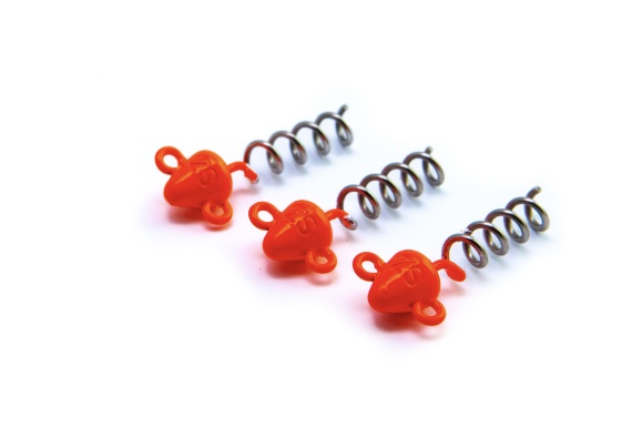 Svartzonker Screw-in-head Fl. Orange (3-pack) in de groep Haken & Terminal Tackle / Jigkoppen / Inschroefkoppen bij Sportfiskeprylar.se (SZ104305r)