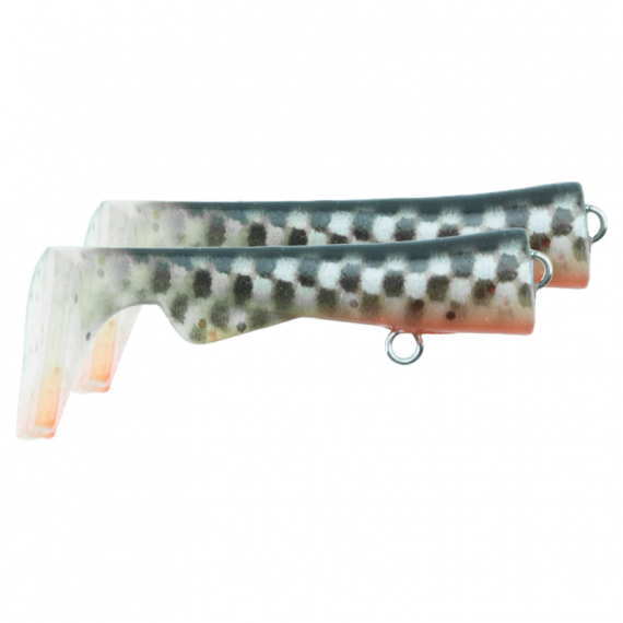Svartzonker Ugly Louis Junior Paddle Tail (2pcs) - Smokey in de groep Kunstaas / Extra peddels bij Sportfiskeprylar.se (SZ115155)