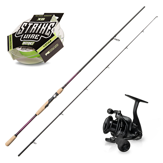 SvartZonker The Force The Wand 8\' 30-110g Pitch Black Spinning Combo in de groep Combo\'s / Spinvis combo\'s / Snoek Spinmolen Set bij Sportfiskeprylar.se (SZTHEFORCEPITCGBLACK)